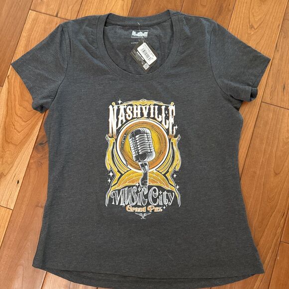 Indycar Shirt Womens Large Gray Indy Racing Nashville Grand Prix Music City - Picture 2 of 7